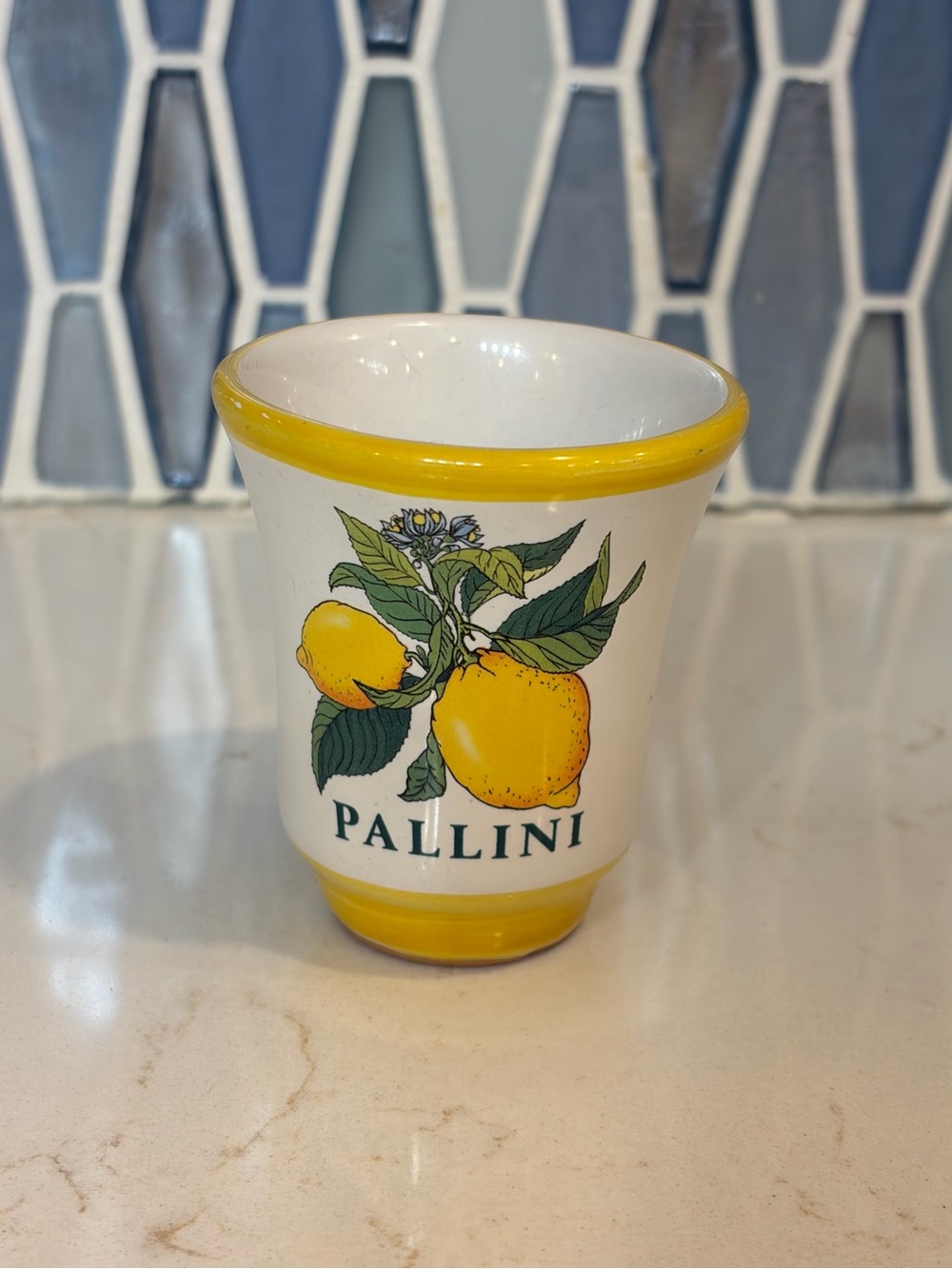 🍋 Pallini Lemon Ceramic Shot Glass